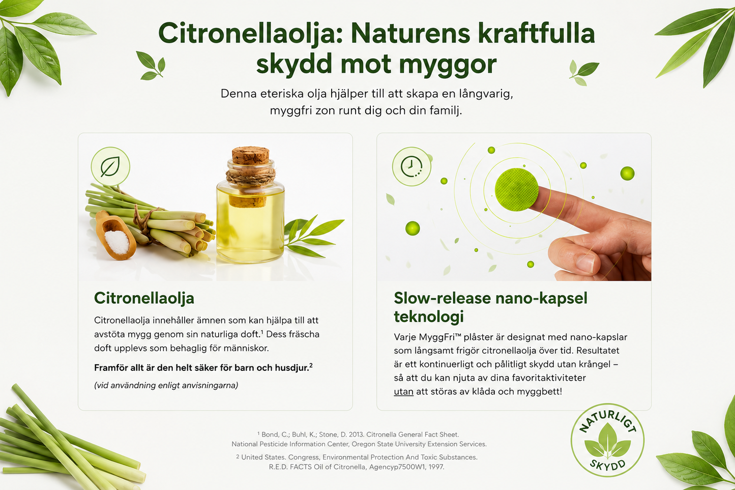 MyggFri™- 78 Myggplåster som håller myggorna borta