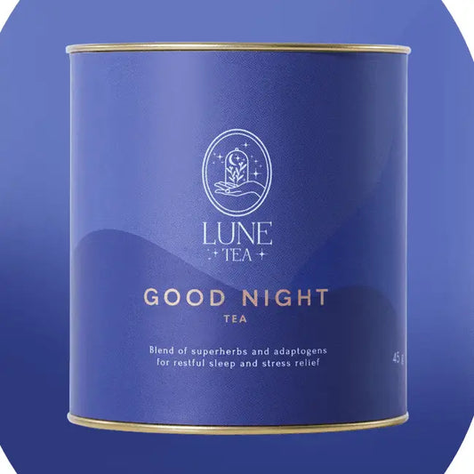 Good Night örtte med adaptogener för bättre sömn