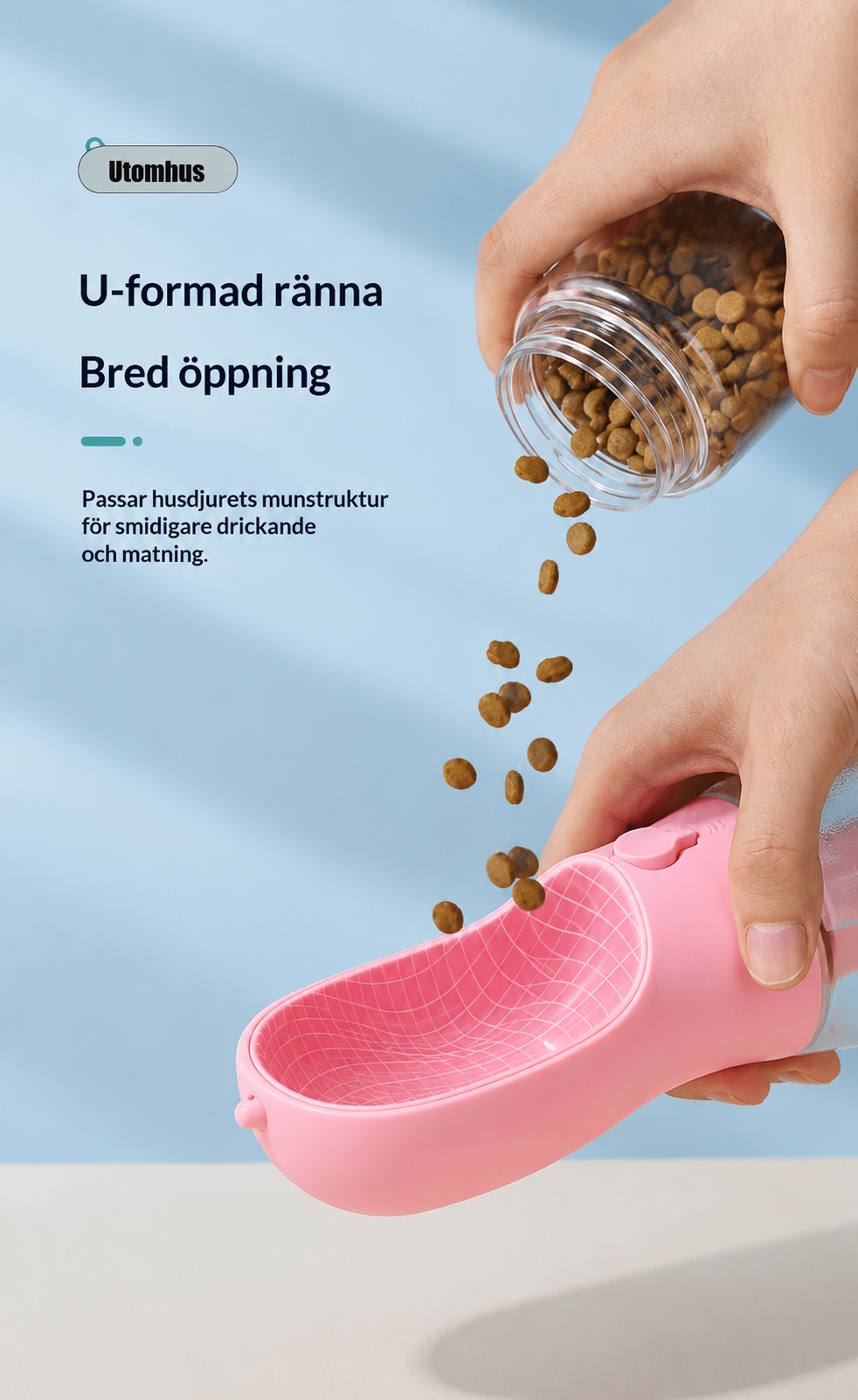 3-i-1 Reseflaska för Hundar 🐾