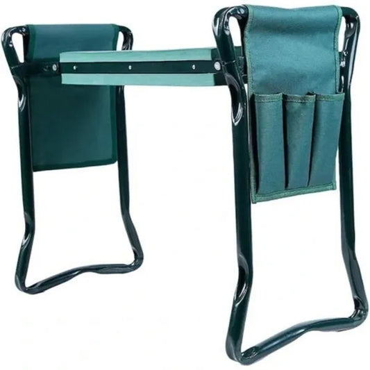 Trädgårdspallen – Hopfällbar pall & knäskydd